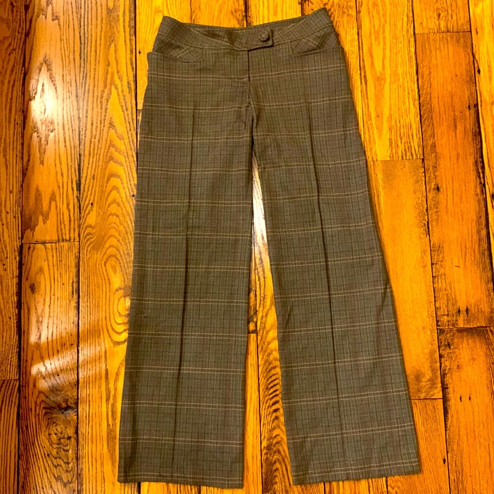 Women’s Plaid Dress Pants. These have been altered - measurements shown in pix